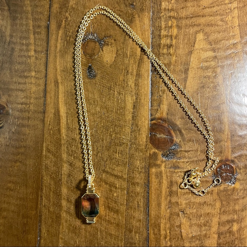 J Crew Ombré Stone Pendant Necklace
